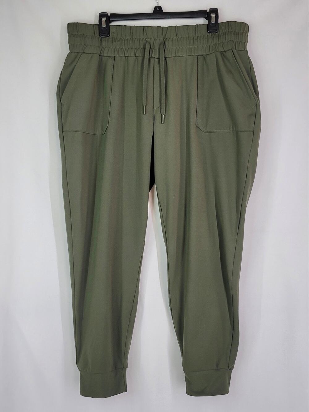 Women's MONDETTA Performance Luxury Olive Green Activewear Jogger Pants Size XL